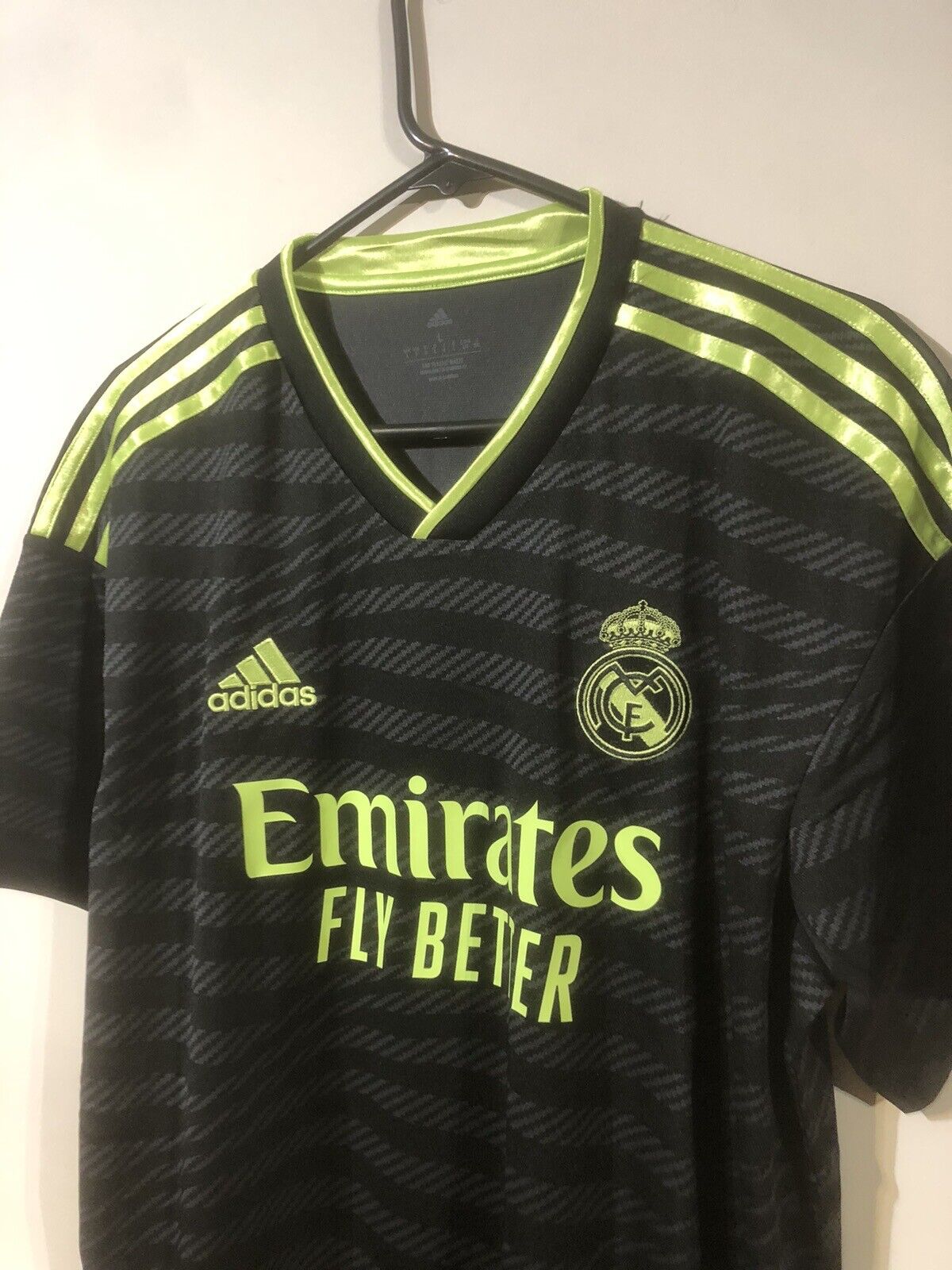 Benzema #9 Real Madrid 2022/23 3rd Large Football Shirt Adidas BNWT