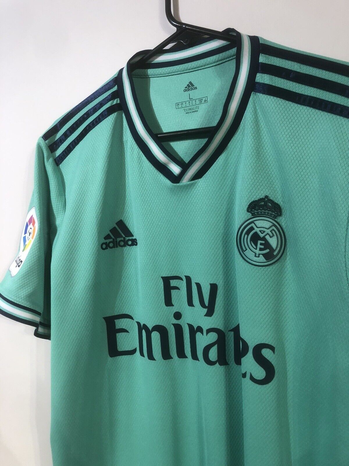 Bale #11 Real Madrid LFP 2019/20 Large 3rd Shirt Adidas Excellent Condition