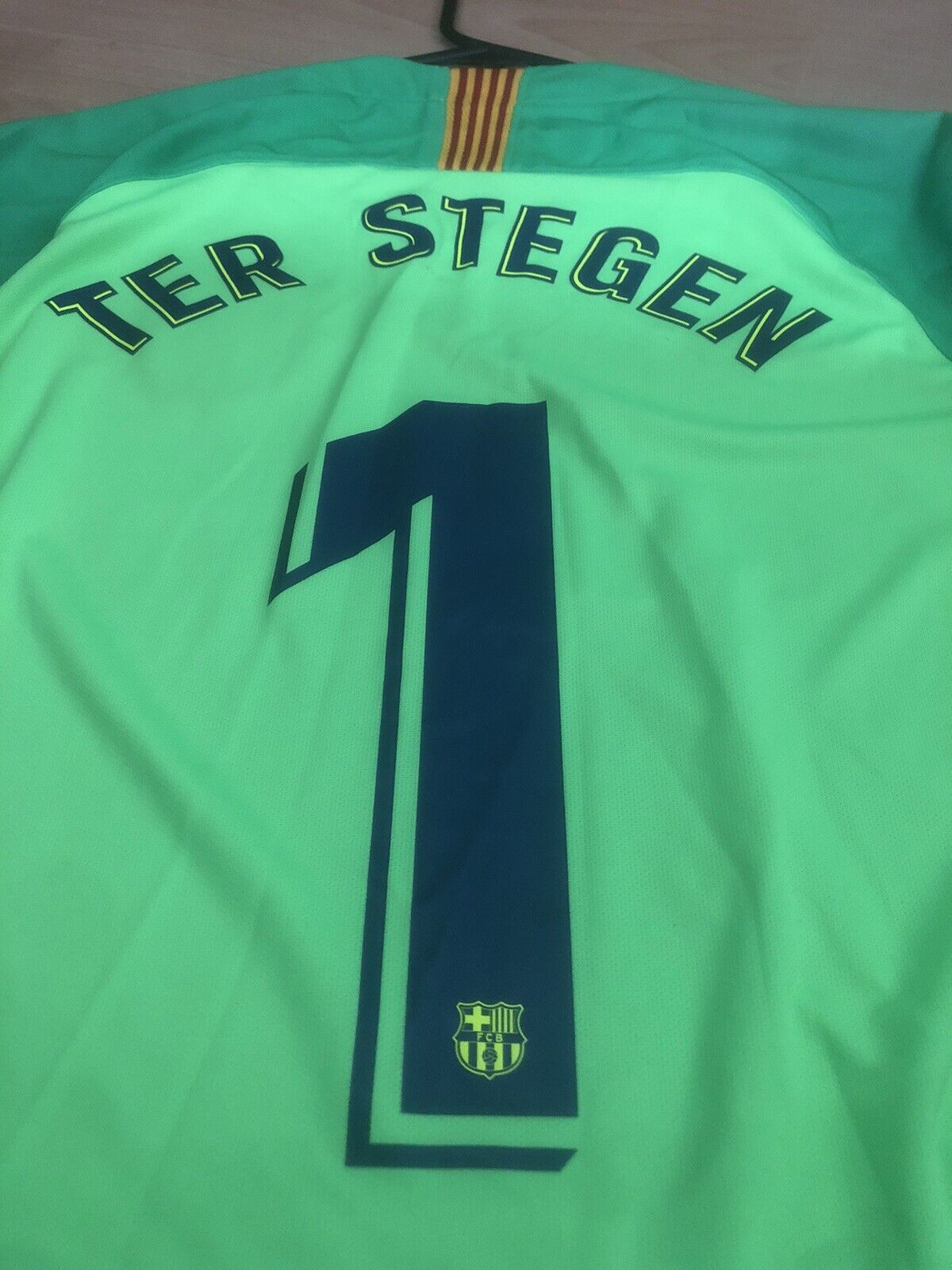 Ter Stegen 1 FC Barcelona 2018 19 Medium Away Gk Excellent Condition 894437 399