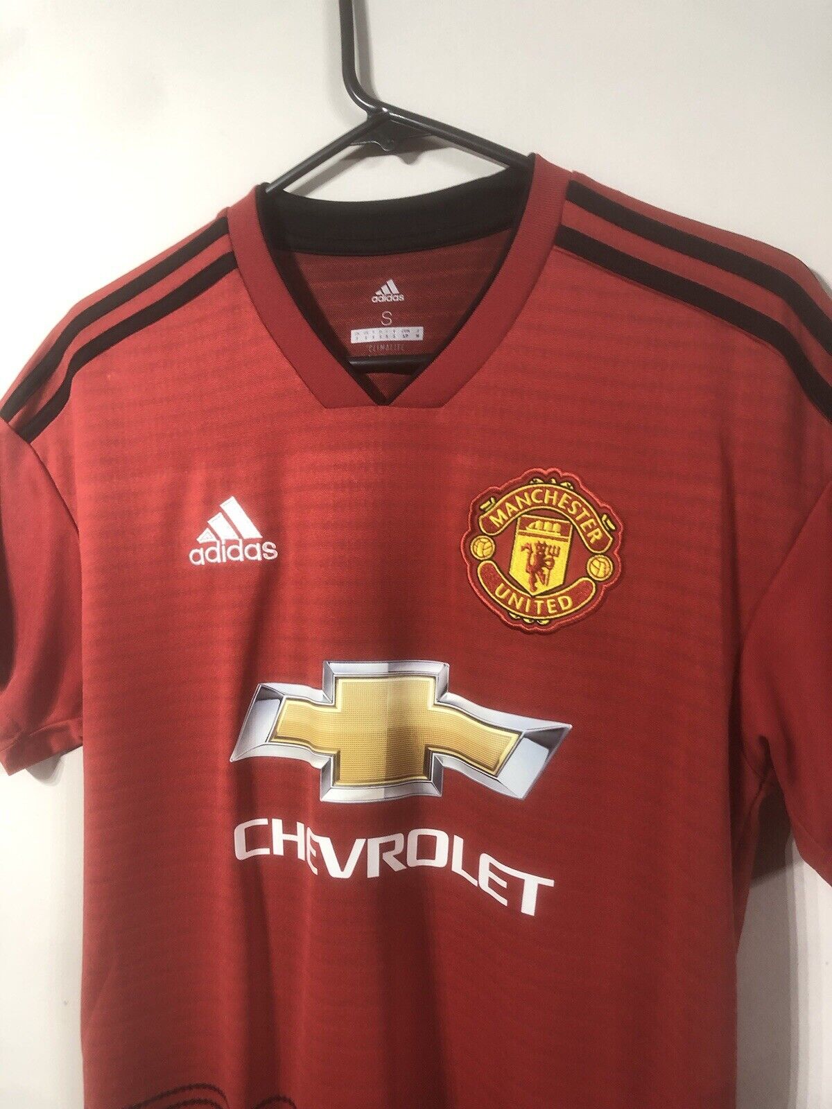 Valencia 25 Manchester United Small 2018 19 Home Excellent Condition Cg0040