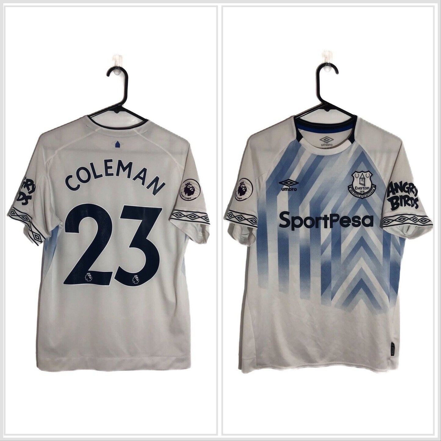 Coleman 23 Everton Medium 2018 19 3rd Shirt Umbro Excellent Condition