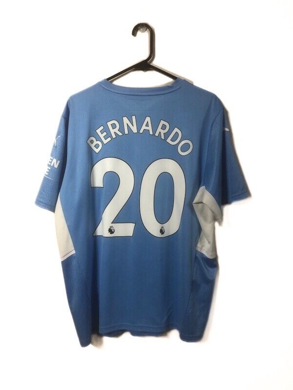 Bernardo 20 Manchester City 2021 22 Xl Home Shirt Excellent Condition 759202 01