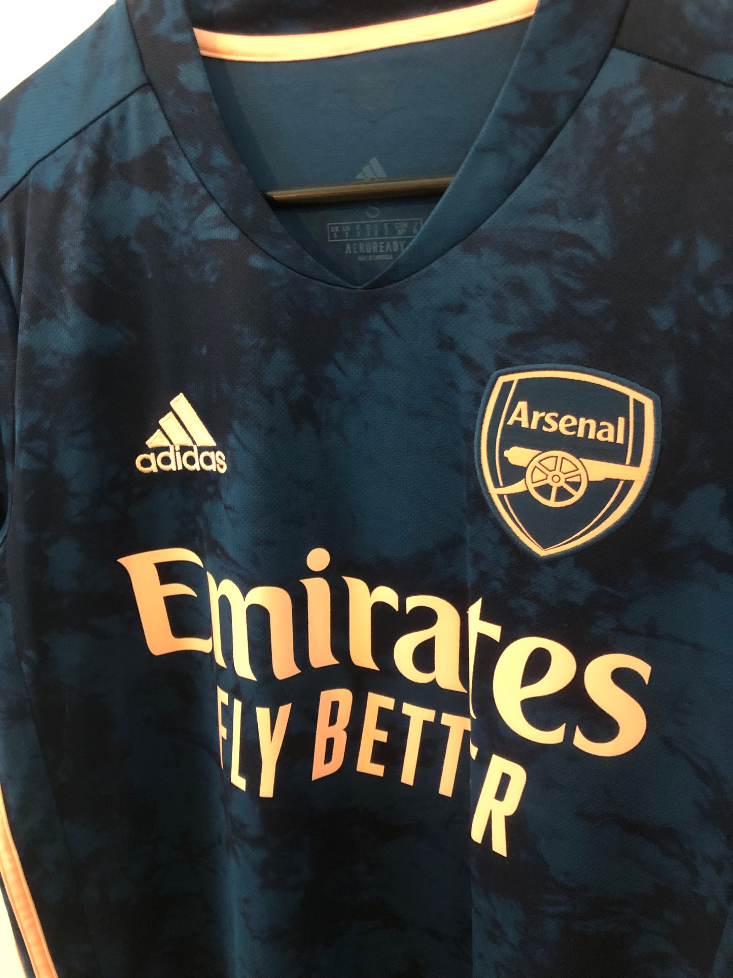 Tierney #3 Arsenal 2020/21 Small 3rd Shirt Adidas Excellent Condition GH6653