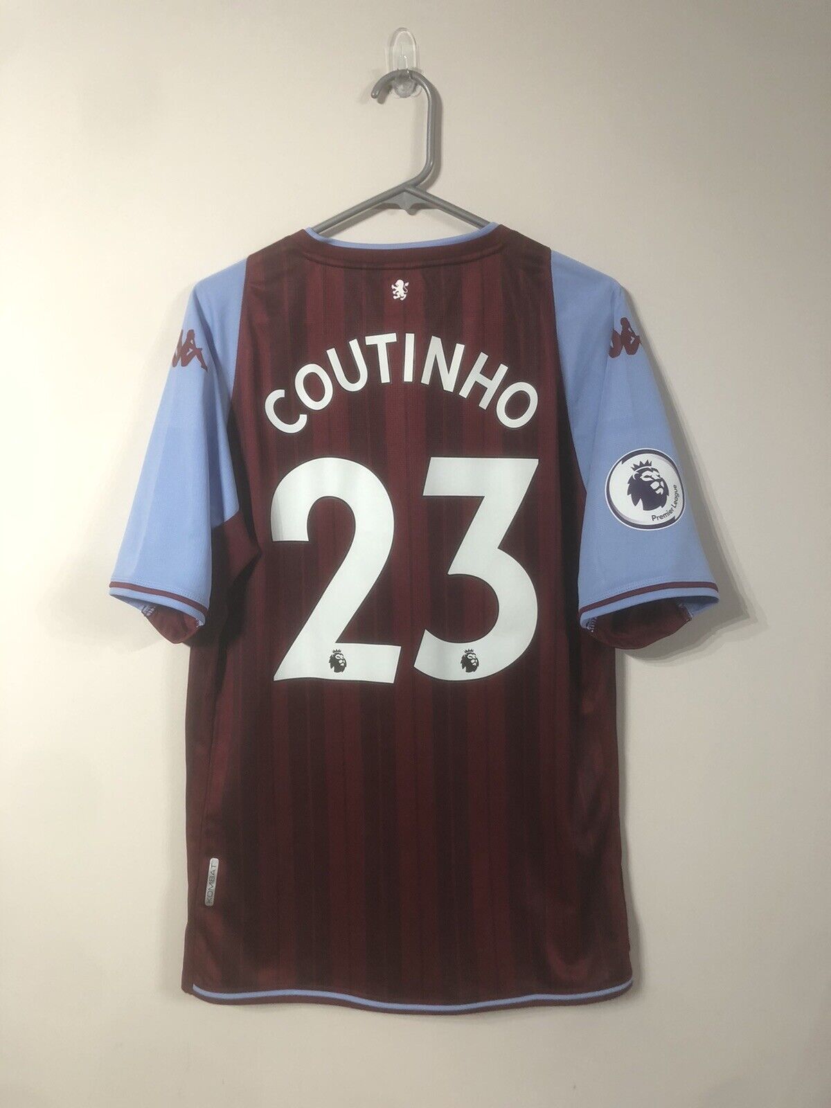 Coutinho #23 Aston Villa 2021/22 XL Home Shirt Kappa Excellent Condition