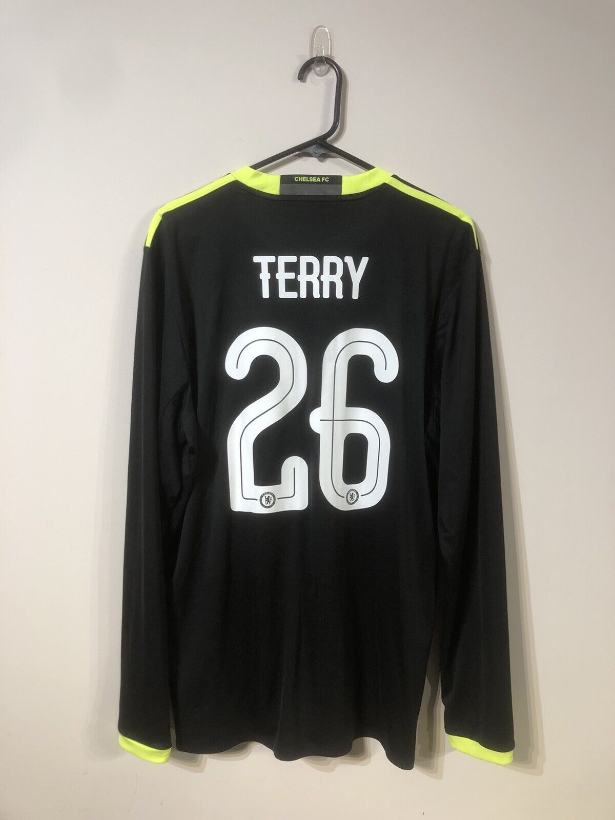 Terry #26 Chelsea 2016/17 Large L/S Away Football Shirt Adidas Mint Condition