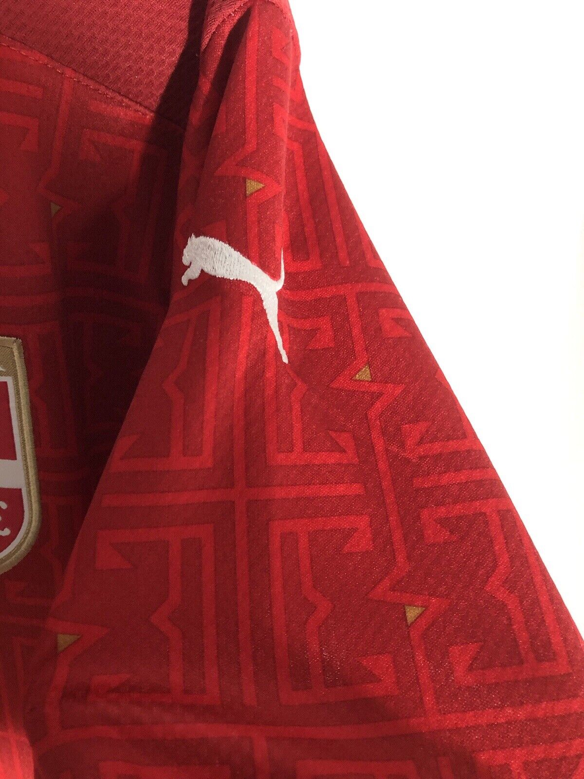 Vlahovic 18 Serbia 2020 21 Large Home Shirt Puma Excellent Condition 756515 01