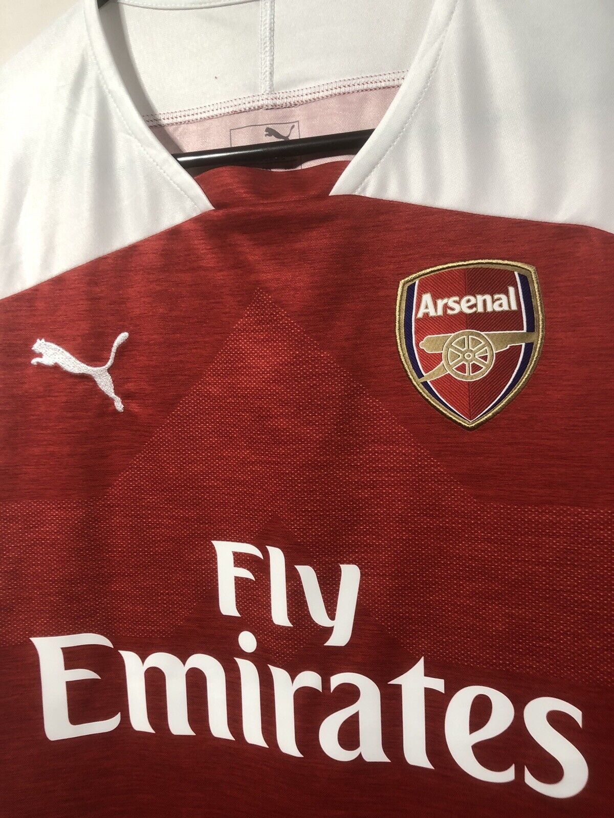 Saka #87 Arsenal 2018/19 Medium Home Shirt Puma Excellent Condition 753209-12