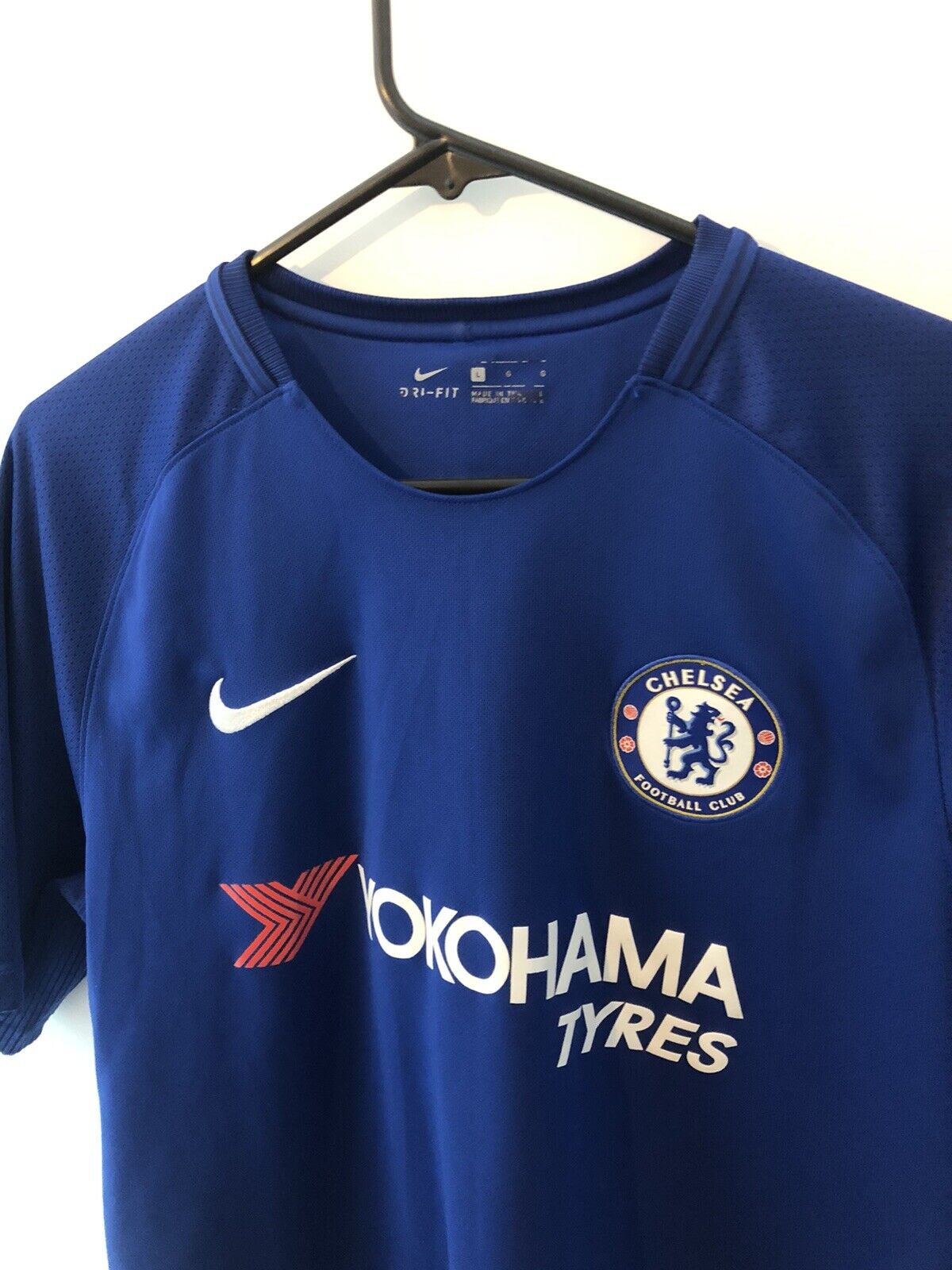 Hazard #10 Chelsea Large 2017/18 Home Shirt Nike Excellent Condition 905513-496
