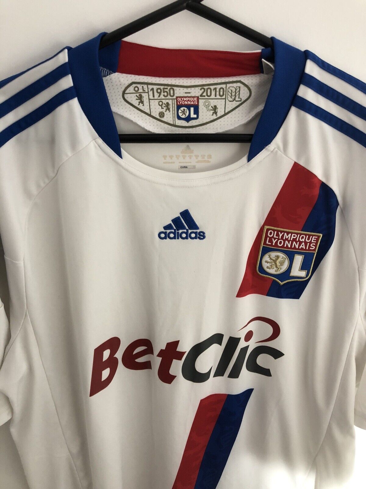 Olympique Lyonnais 2010 11 Xl Home Shirt Adidas Excellent Condition P00333