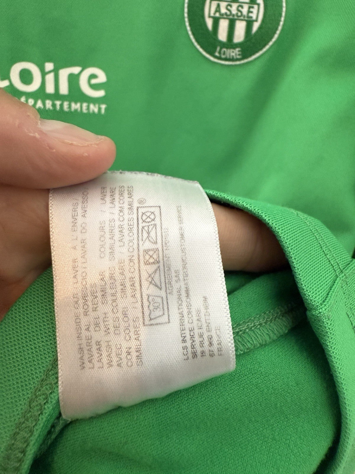 AS Saint-Étienne 2015/16 Large Home Shirt Le Coq Sportif Very Good Condition