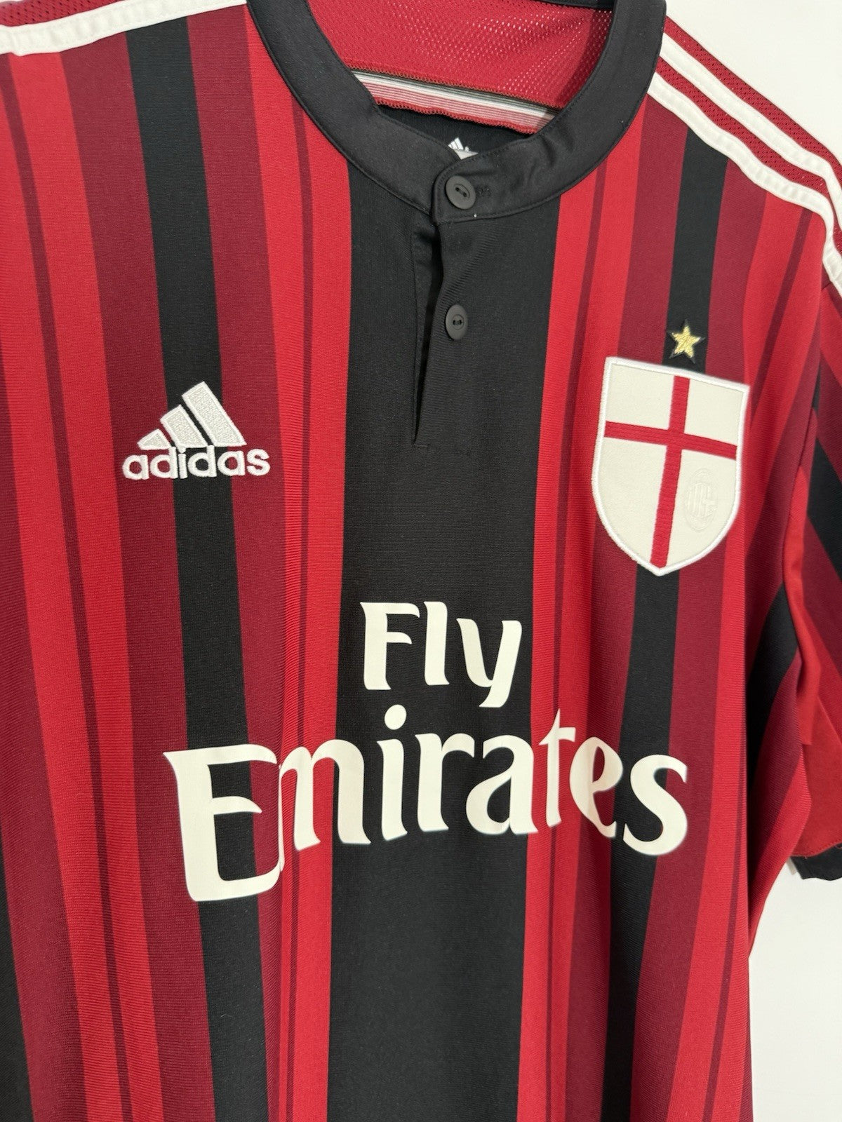 AC Milan 2014/15 Large Home Shirt Adidas Excellent Condition D87224
