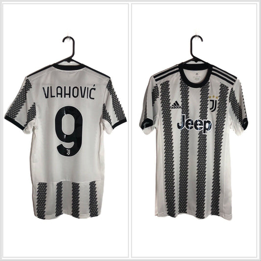 Vlahovic 9 Juventus 2022 23 Small Home Shirt Adidas Excellent Condition H38907