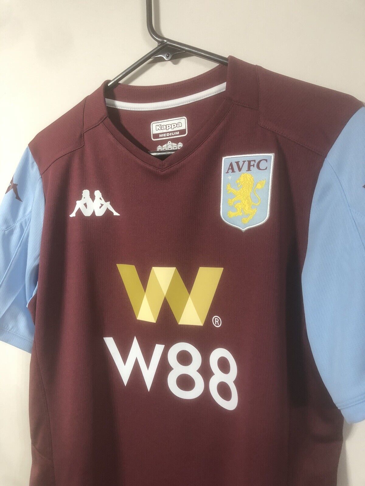 Konsa 15 Aston Villa 2019 20 Medium Home Shirt Kappa Excellent Condition