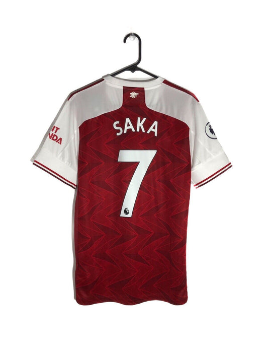 Saka #7 Arsenal 2020/21 Medium Home Shirt Adidas BNWT EH5817