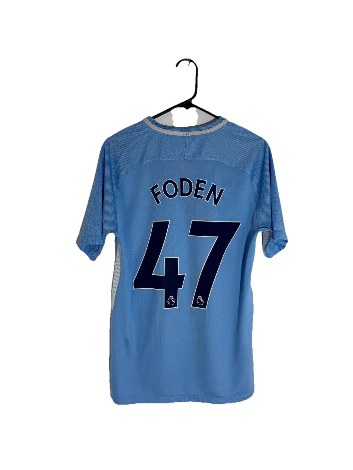 Manchester City Foden #47 2017/18 Medium Home Excellent Condition 894431-489