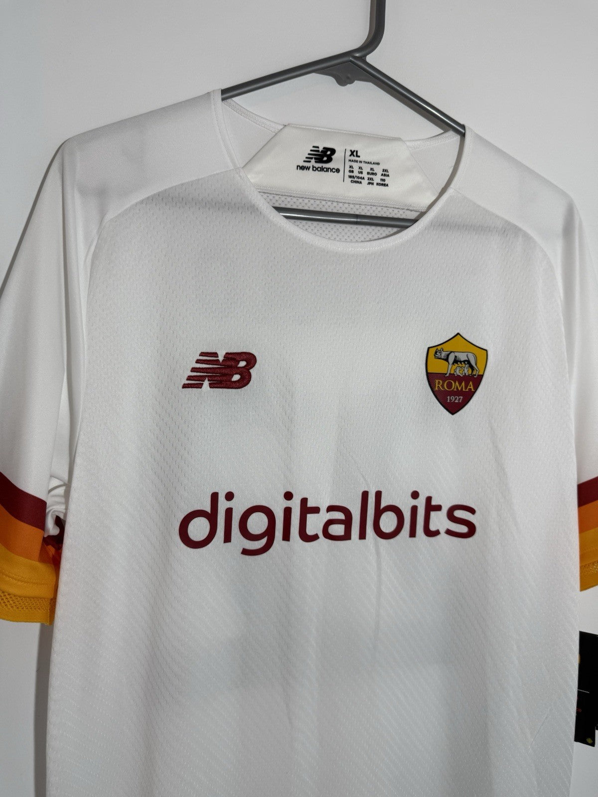AS Roma Zaniolo #22 2021/22 XL Away Authentic Shirt New Balance BNWT MT130235