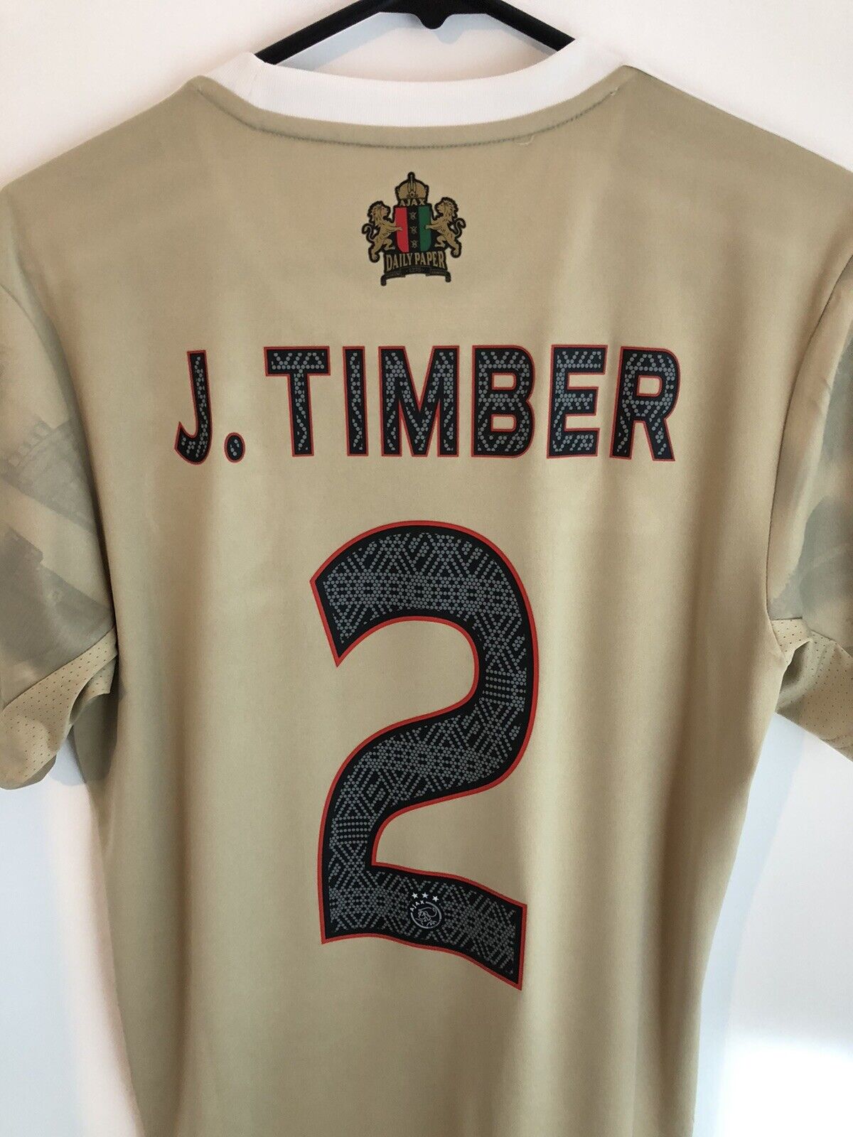 J Timber #2 Ajax Amsterdam Daily Paper Small 2021/22 3rd Excellent Condition HG1393