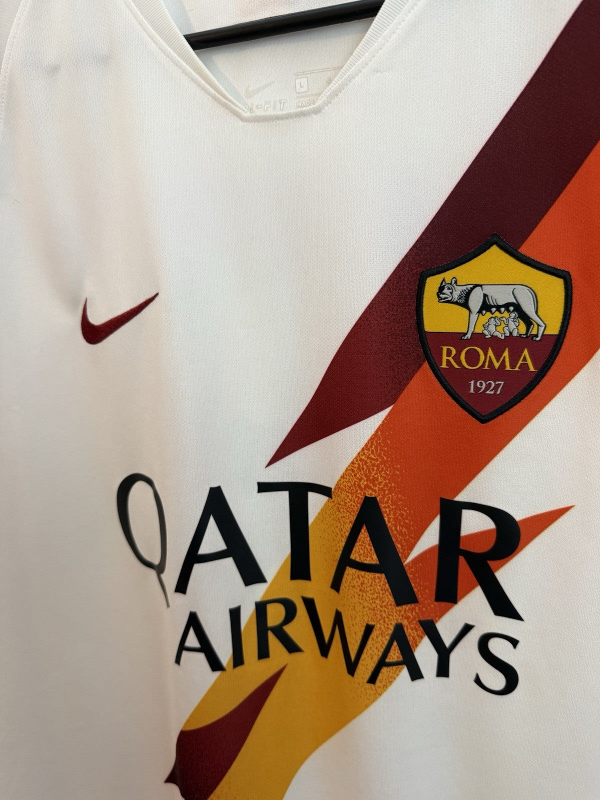 AS Roma Mkhitaryan #77 2019/20 Large Away Shirt Excellent Condition AJ5558-100