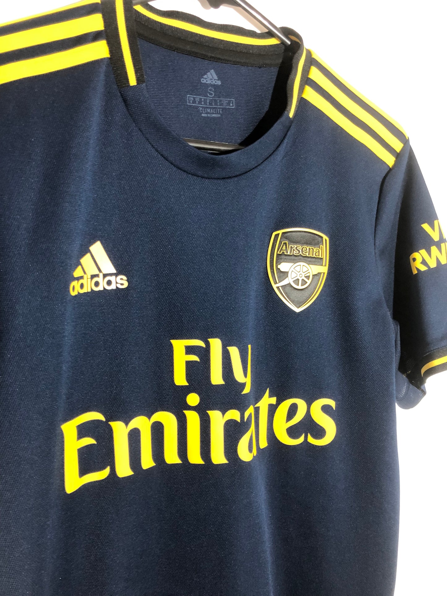 Saka #77 Arsenal 2019/20 Small 3rd Football Shirt Excellent Condition FJ9322