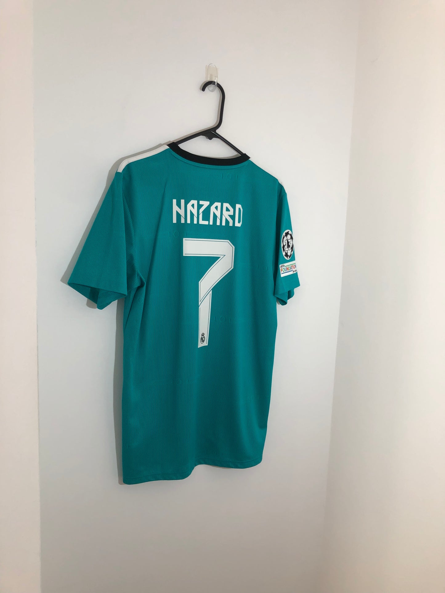 Hazard #7 Real Madrid 2021/22 Medium CL 3rd Shirt Excellent Condition H40951