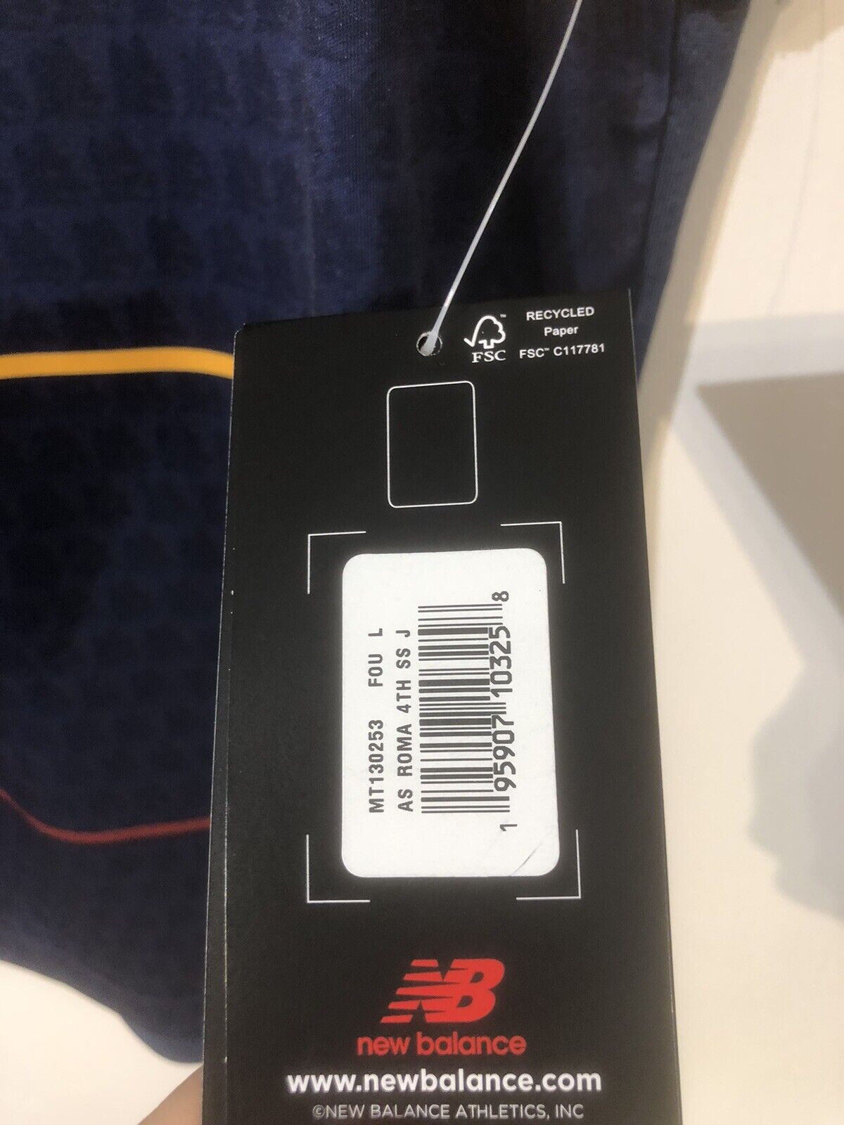 Mancini #23 AS Roma 4th 2021/22 Large Football Shirt New Balance BNWT