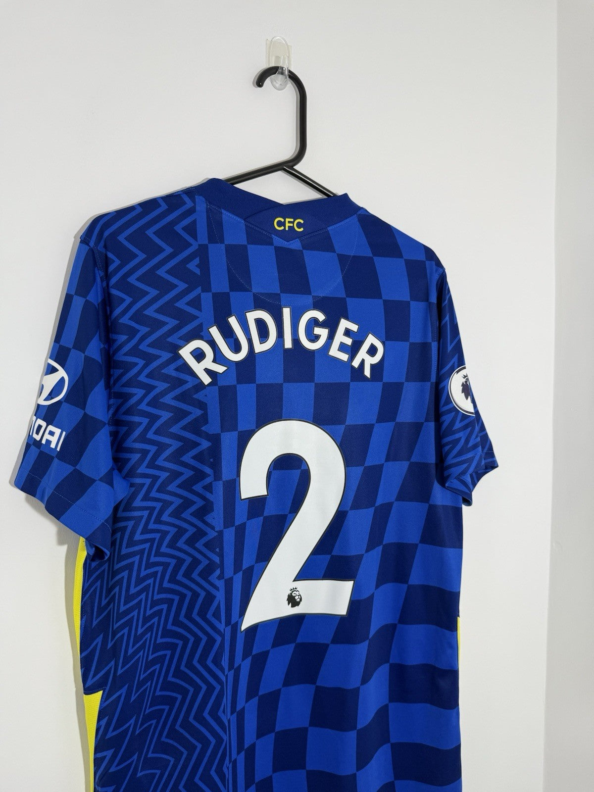 Chelsea Rudiger #2 2021/22 Large Home Shirt Excellent Condition CV7889-409