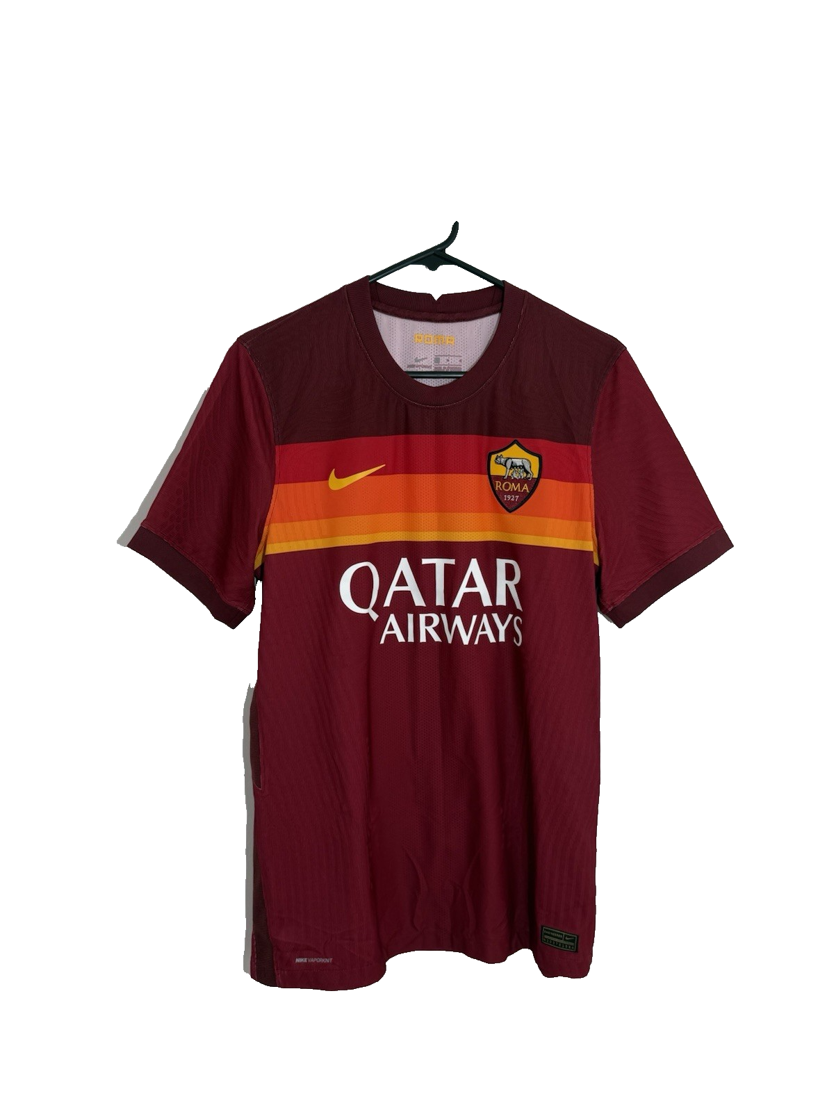 AS Roma 2020/21 Large Home Vaporknit Shirt Excellent Condition CD4192-614