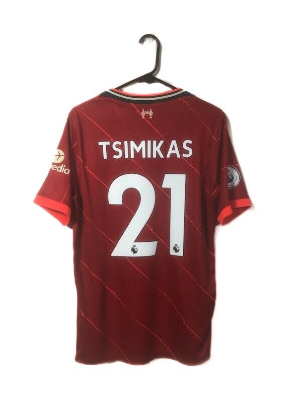 Tsimikas 21 Liverpool Medium 2021 22 Home Shirt Excellent Condition DB2560 688