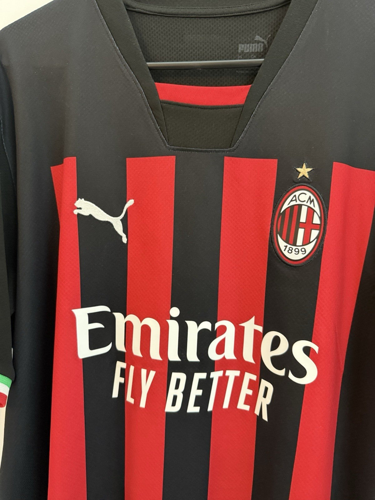 AC Milan Giroud #9 2022/23 Home XL Shirt Excellent Condition 765824-01