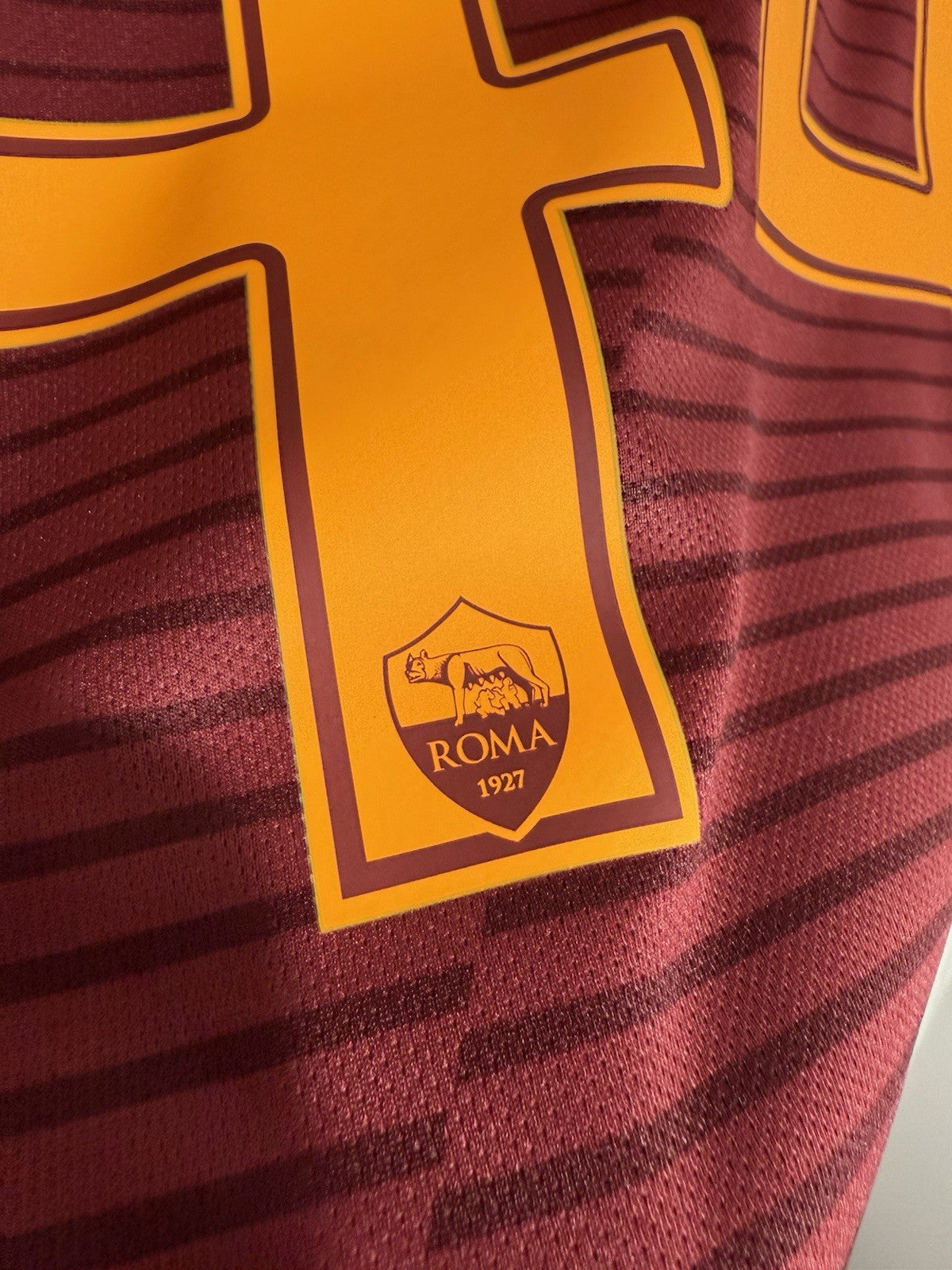 AS Roma Manolas #44 2016/17 Medium Home Shirt Excellent Condition 776967-677
