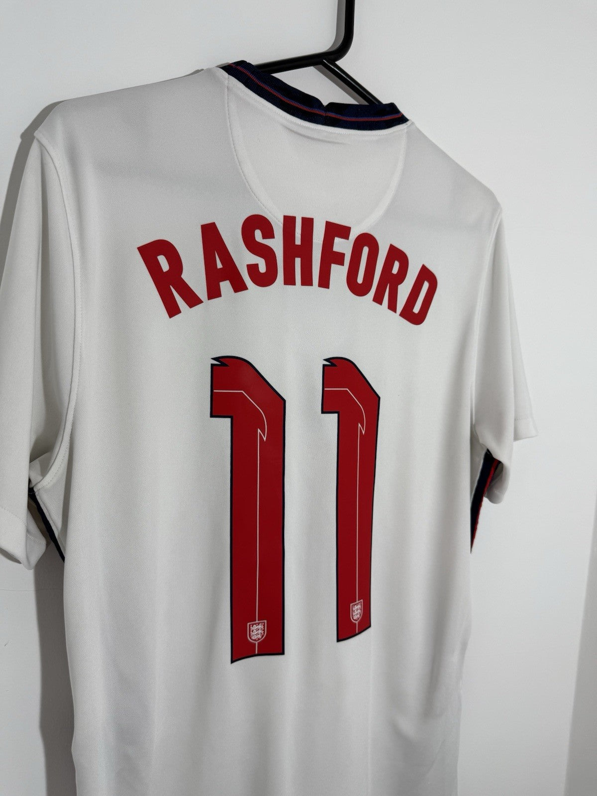 England Rashford #11 2020 Large Home Shirt Excellent Condition CD0697-100
