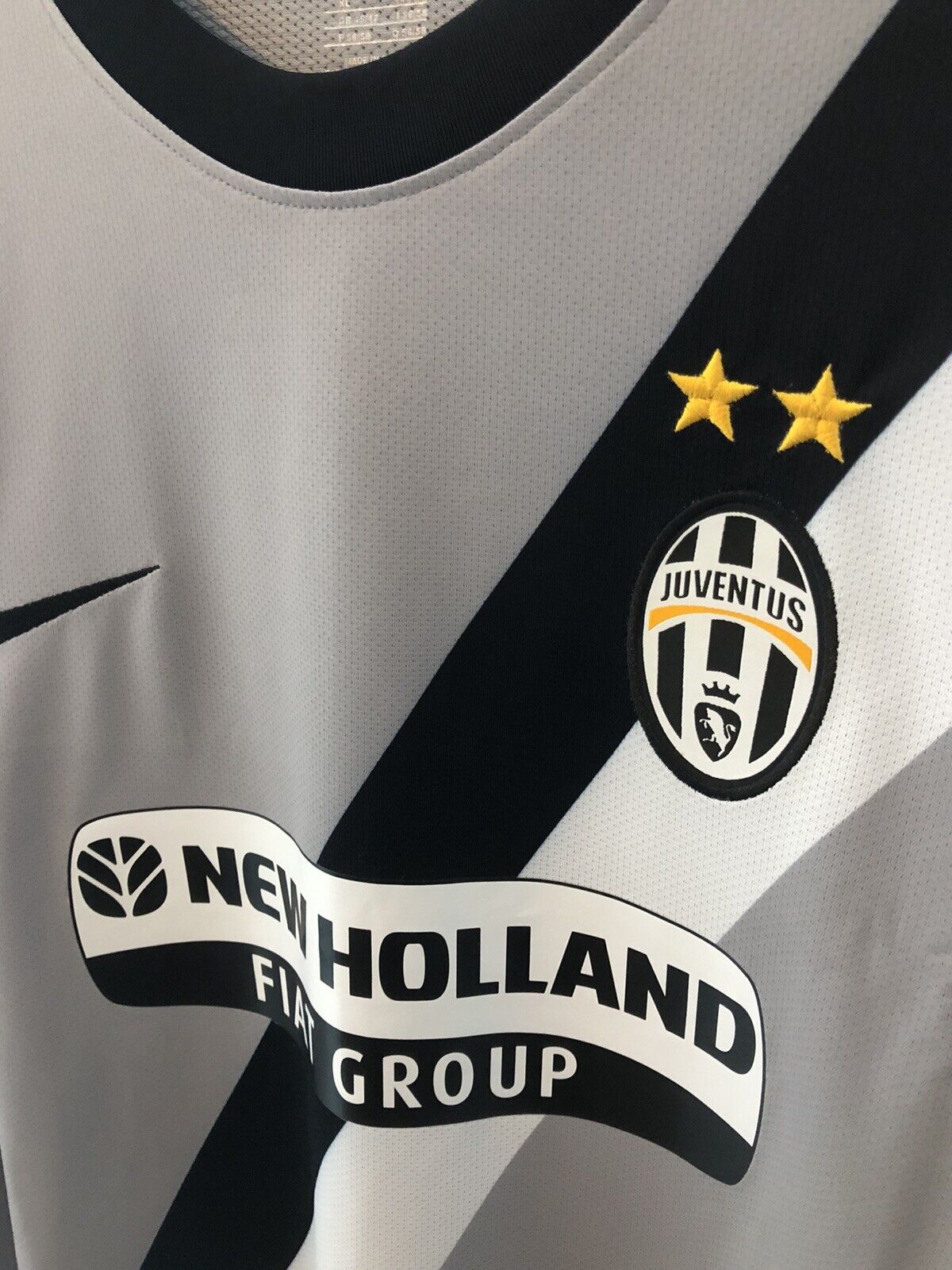 Del Piero 10 Juventus 2009 10 Xl Away Printed Wash Tag Excellent Condition