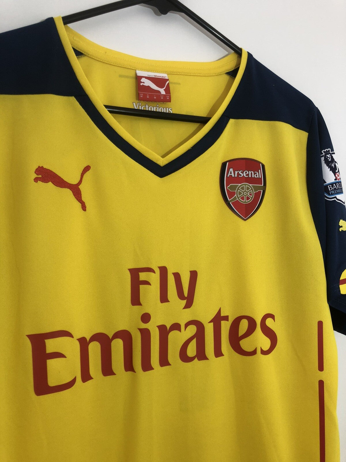 Arsenal Ozil #11 2014/15 Away Medium Shirt Puma Excellent Condition 746449