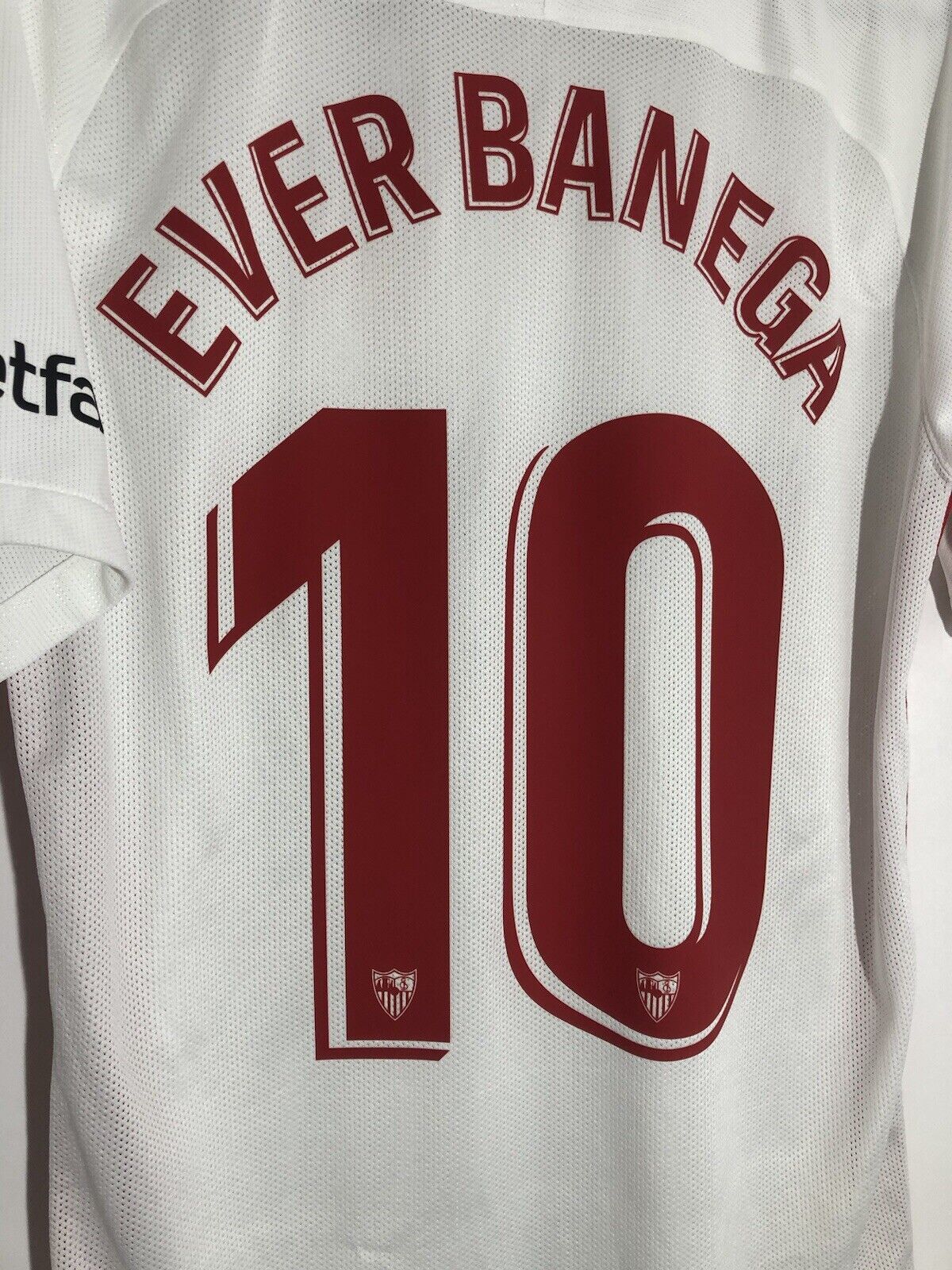 Ever Banega 10 Sevilla 2019 20 Home Large Shirt Excellent Condition 833017 102