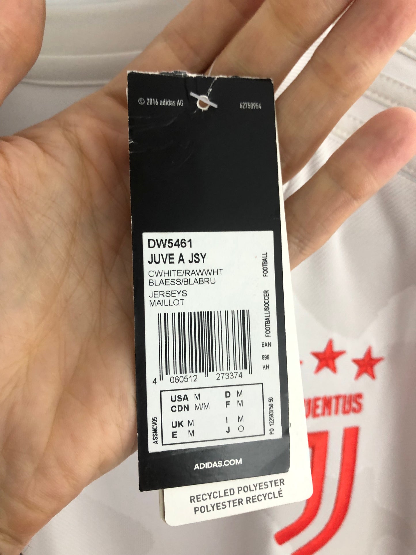 De Ligt #4 Juventus 2019/20 Medium Away Shirt Adidas BNWT Dw5461