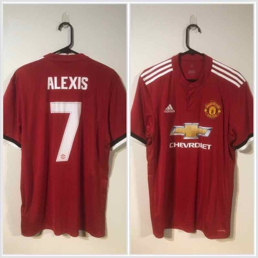 Alexis #7 Manchester United Large 2017/18 Home Shirt Excellent Condition