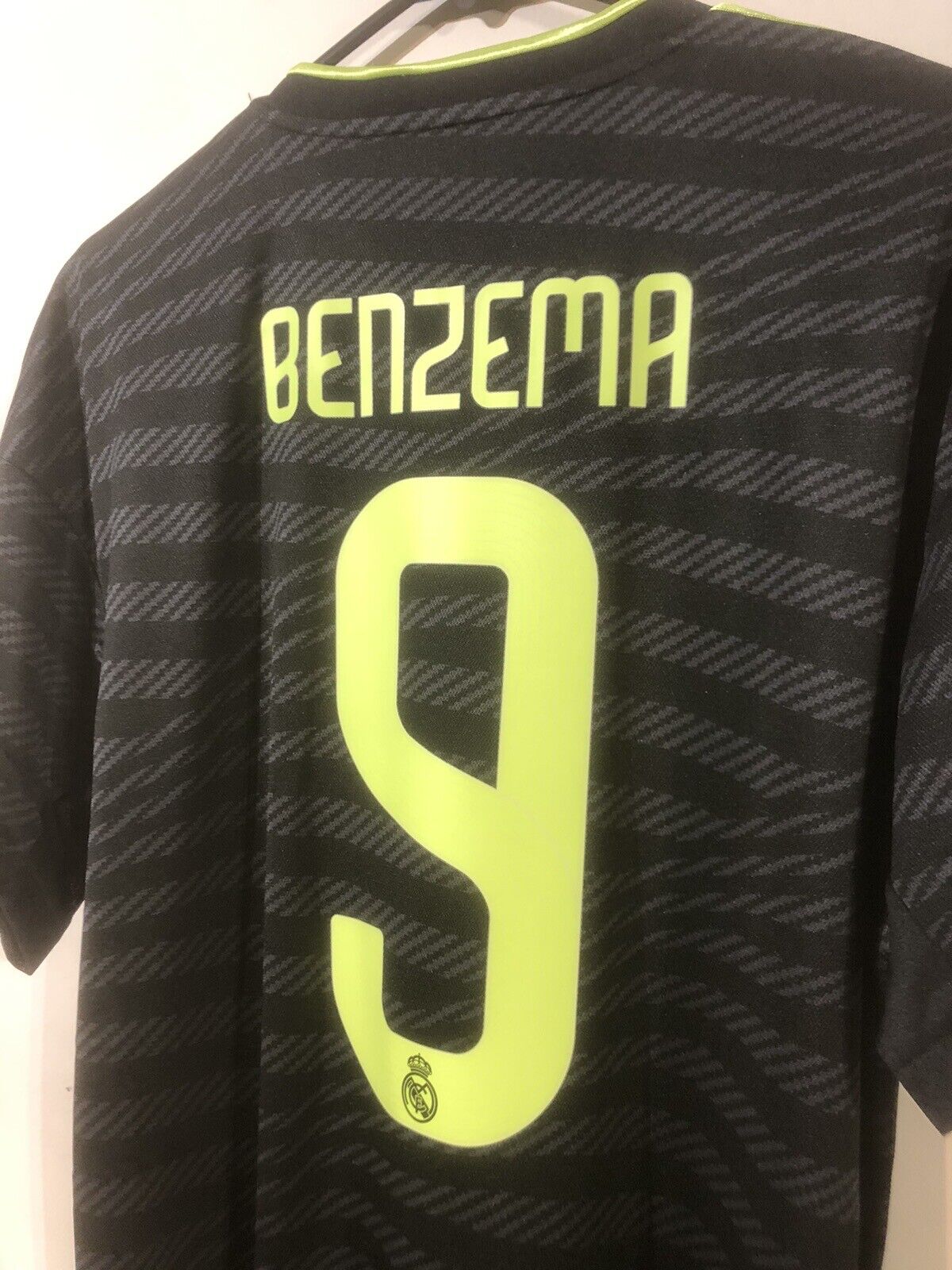 Benzema #9 Real Madrid 2022/23 3rd Large Football Shirt Adidas BNWT