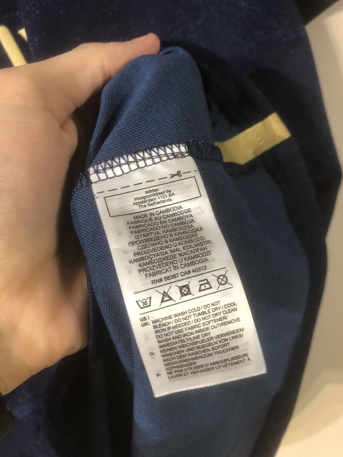 Benzema #9 Real Madrid 2019/20 X-Large Away Shirt Adidas Mint Condition