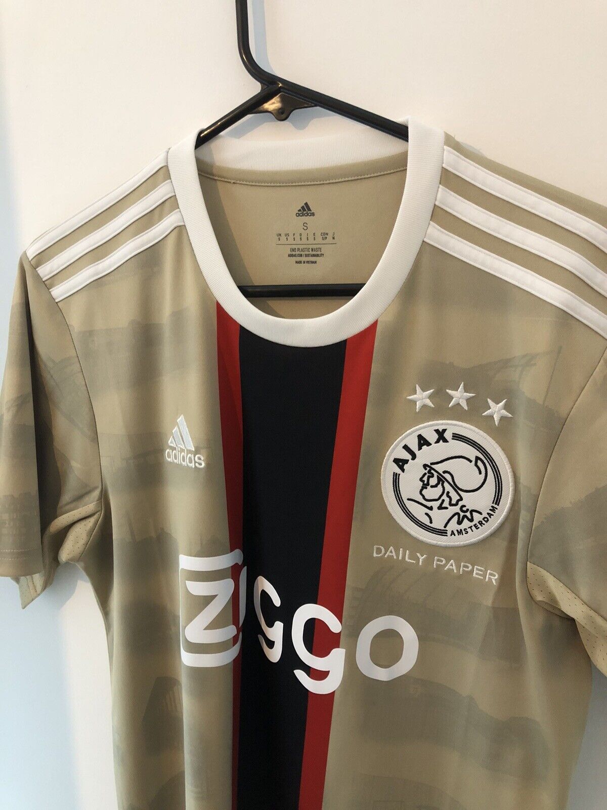 J Timber #2 Ajax Amsterdam Daily Paper Small 2021/22 3rd Excellent Condition HG1393