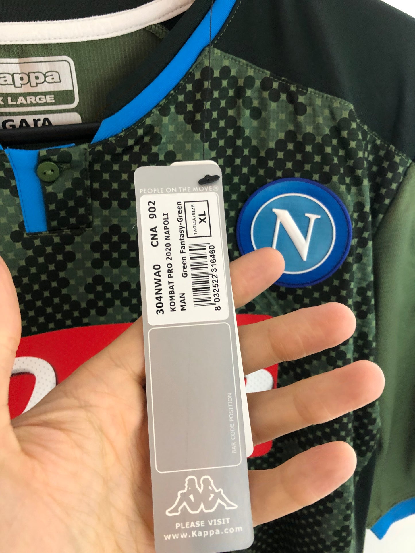 Koulibaly #26 Napoli 2019/20 Kappa Xl Away Shirt BNWT 304nwa0