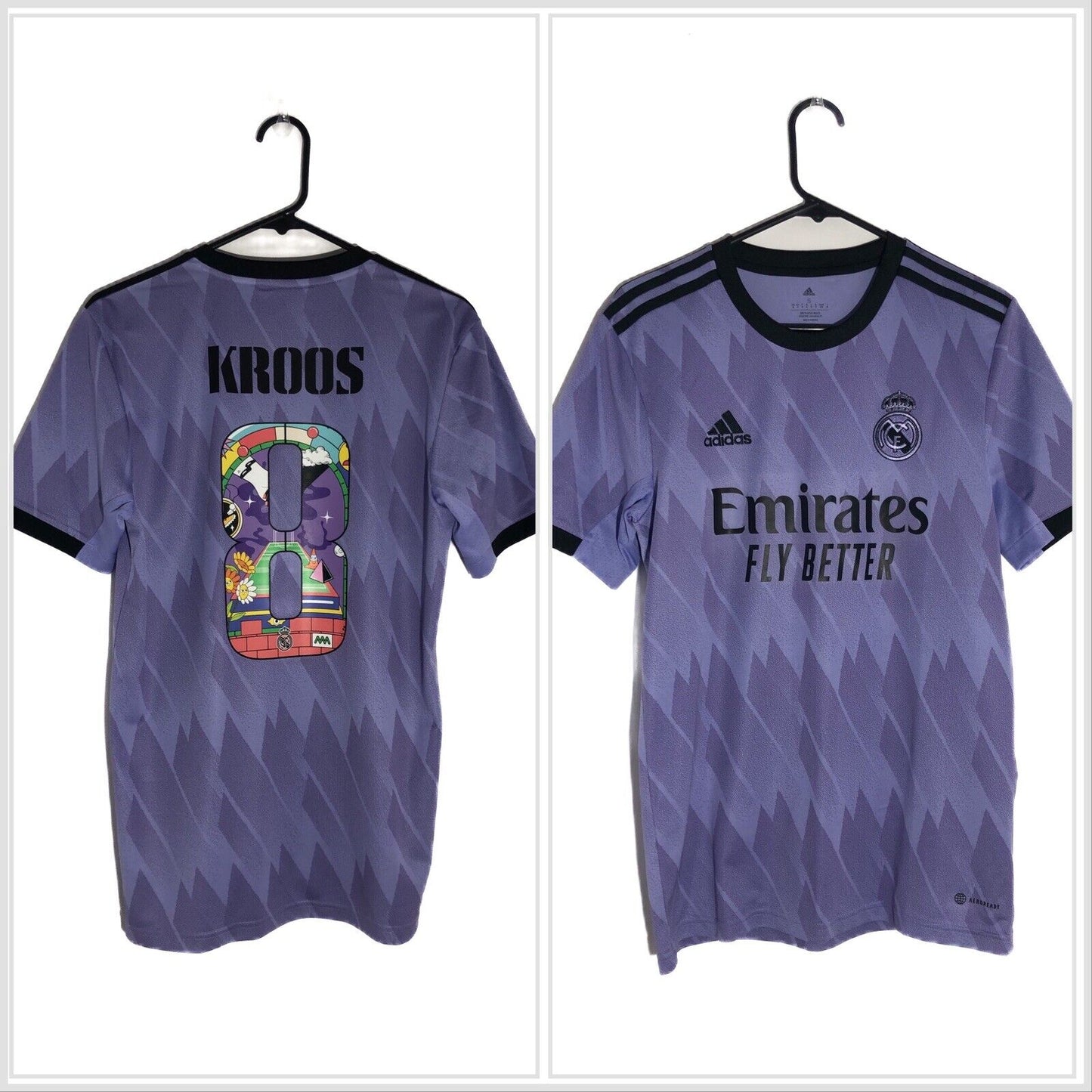 Kroos 8 Real Madrid 2022 23 Away Small Shirt Adidas Excellent Condition H18489
