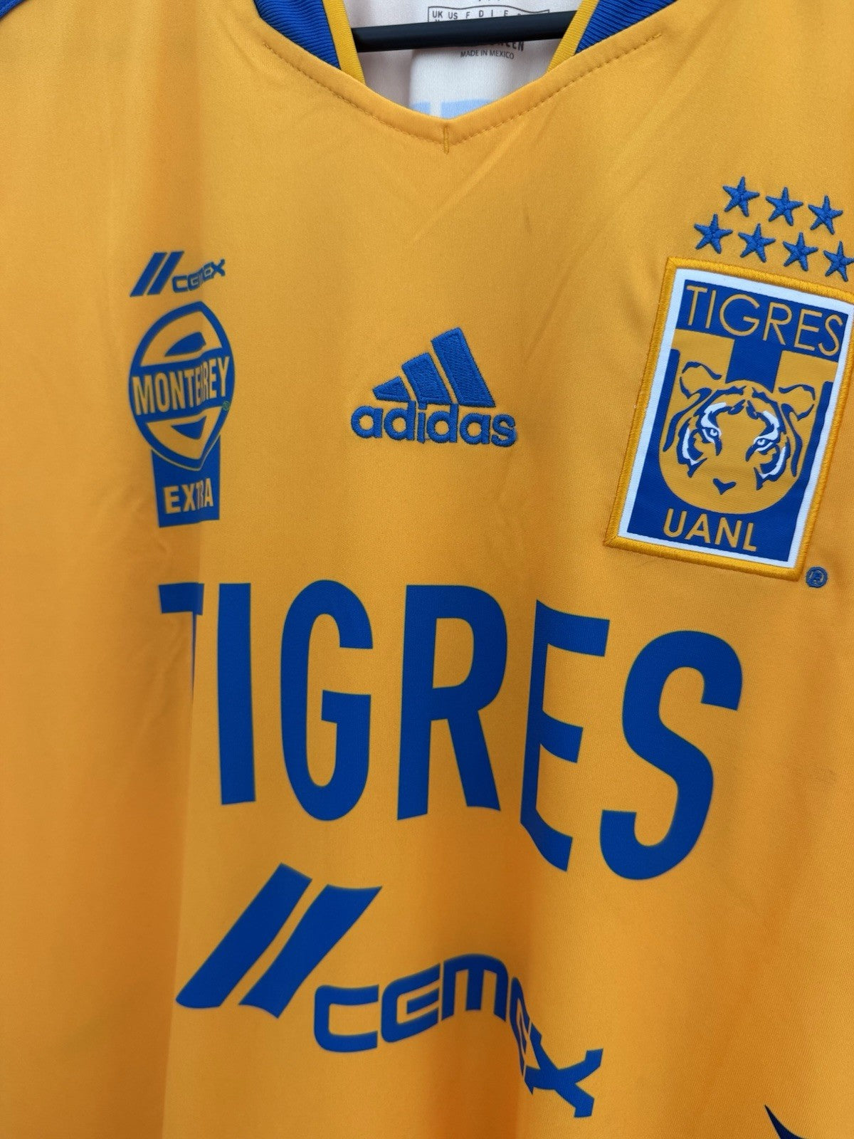 Tigres UANL 2021/22 Home Medium Shirt Adidas Excellent Condition GQ9275