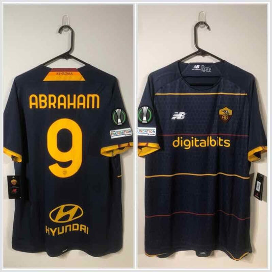 Abraham #9 AS Roma 4th 2021/22 X-Large Football Shirt New Balance BNWT