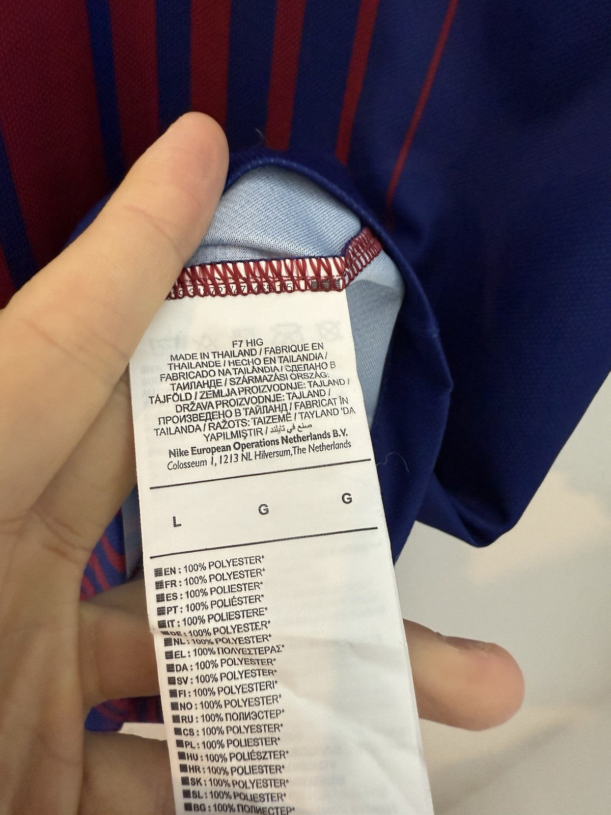 Barcelona O. Dembele #11 2017/18 Large Home Shirt Excellent Condition 847255-460