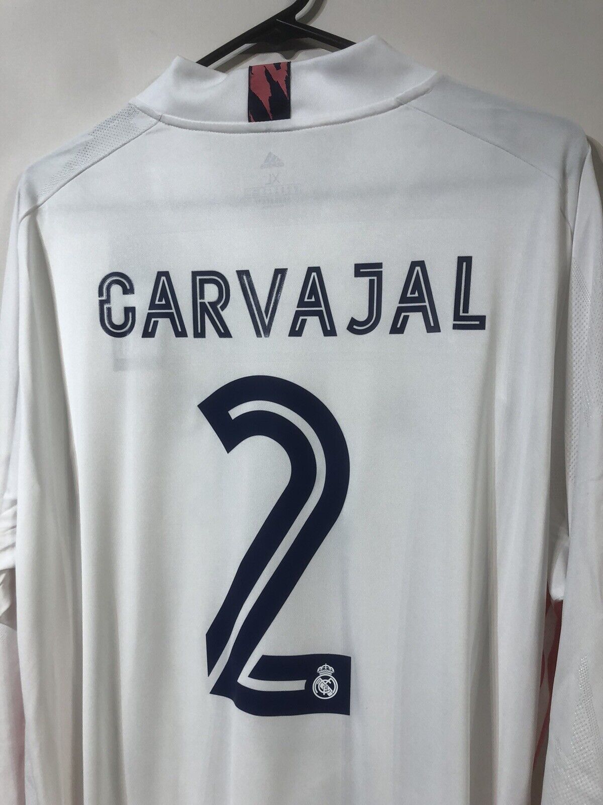 Carvajal #2 Real Madrid 2020/21 X-Large L/S Home Football Shirt Jersey BNWT