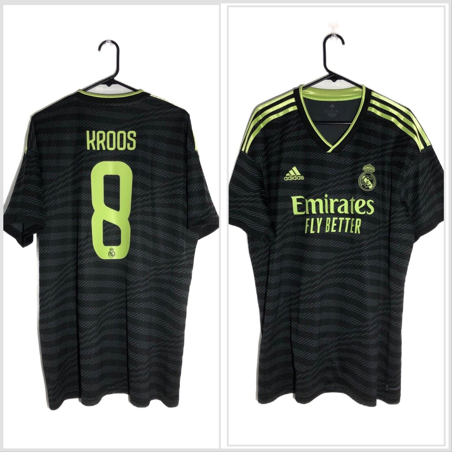 Kroos 8 Real Madrid 2022 23 3rd Xl Shirt Adidas Excellent Condition Hi1656