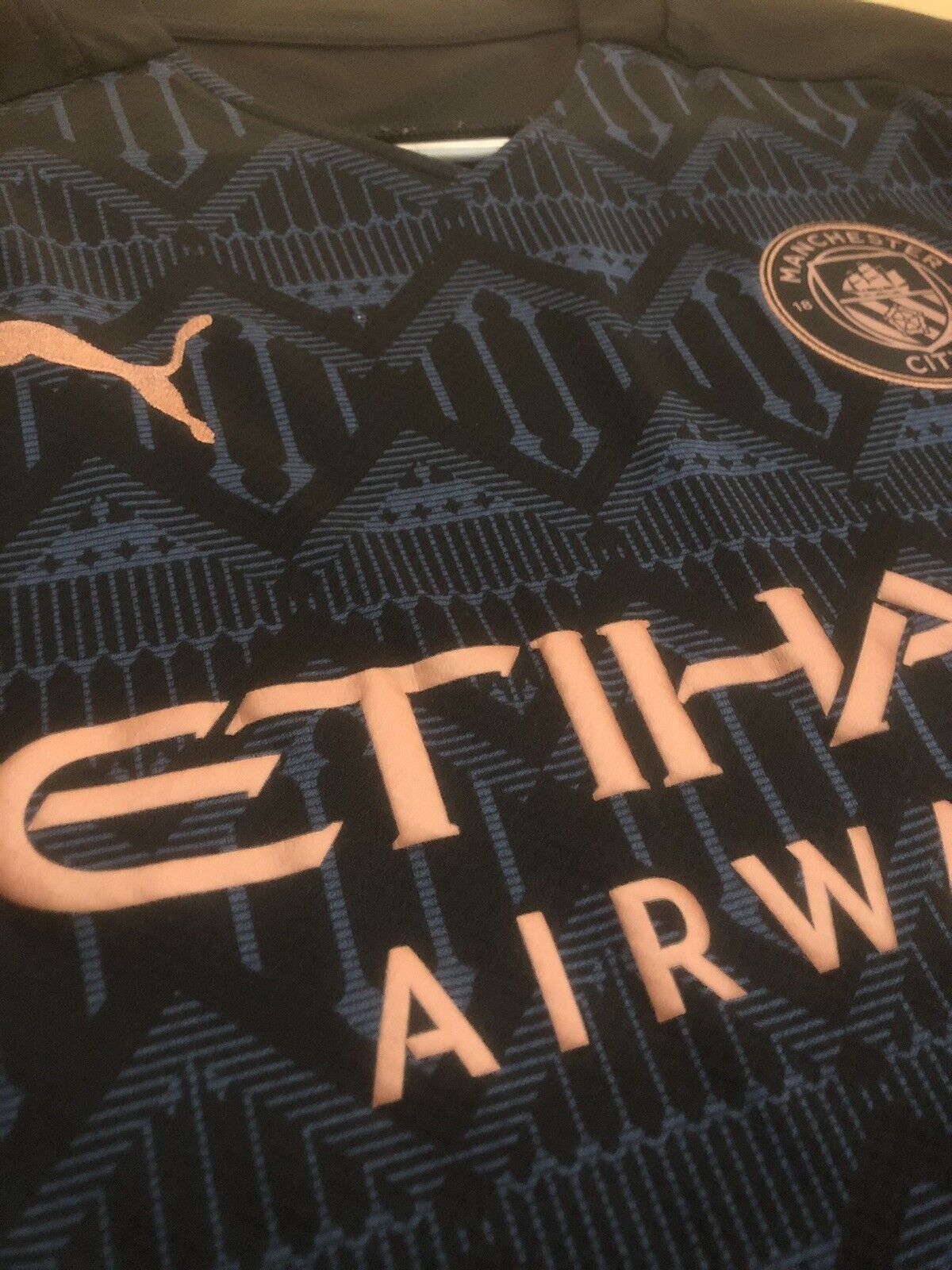 Laporte 14 Manchester City 2020 21 Medium Away Excellent Condition 757065 02