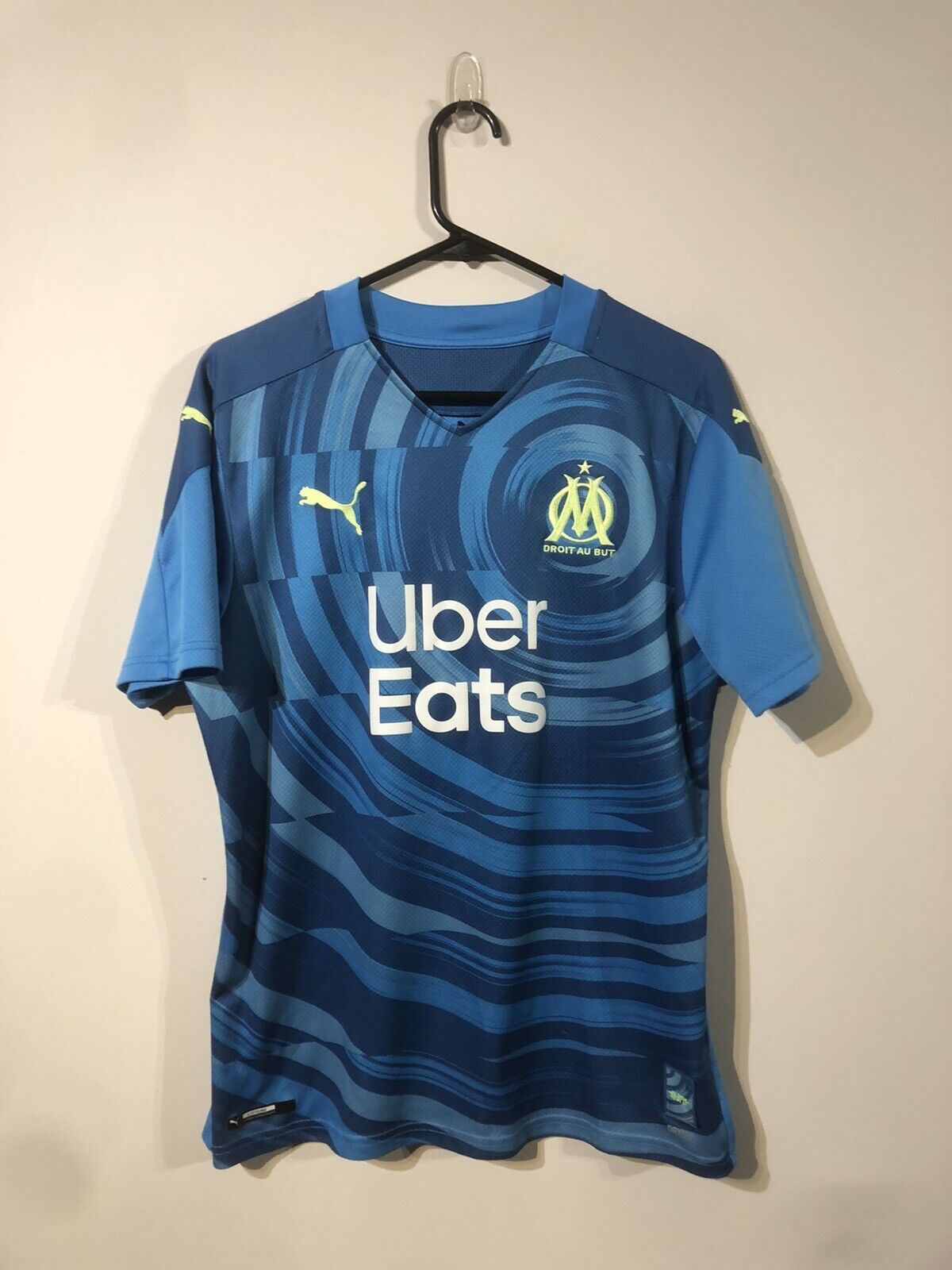 Alvaro #3 Olympique Marseille 2020/21 Medium 3rd Shirt Puma Excellent Condition