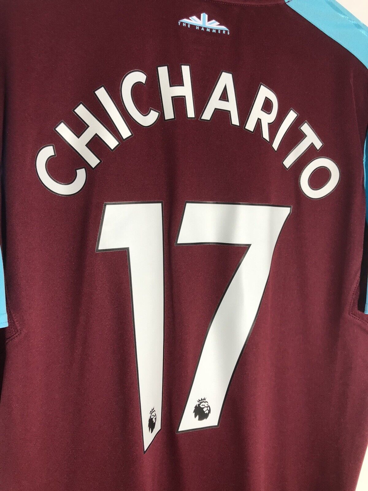 Chicharito 17 West Ham United 2017 18 Large Home Shirt Umbro Excellent Condition