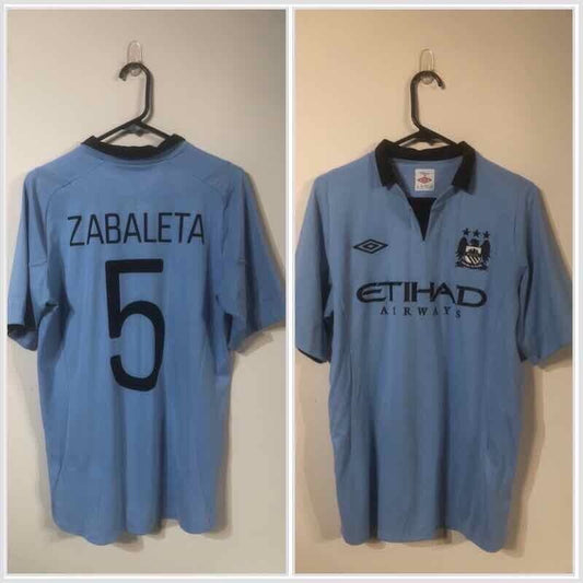 Zabaleta #5 Manchester City 2012/13 Small Euro Home Shirt Excellent Condition